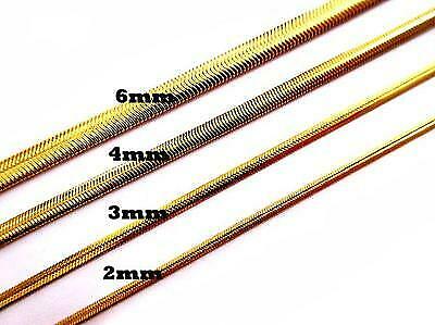 Designer Inspired 18K Yellow Gold Filled 2mm Thin Herringbone Chain Necklace Z14