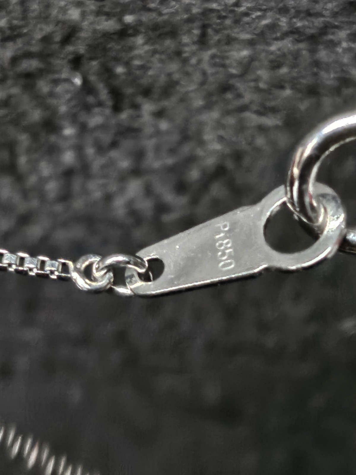 Auth Pt850 Necklace Diamond Round Brillant Cut Very Good. About 2.9g Pre-owned