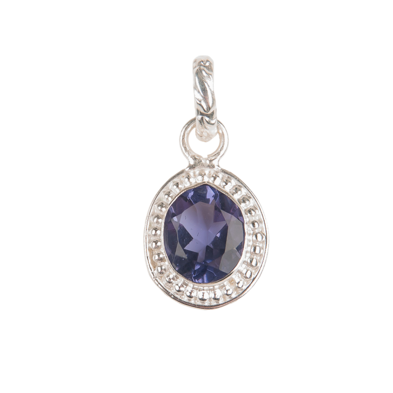 Iolite Gemstone 925 Sterling Silver Pretty Pendent 1.20″ For Anniversary