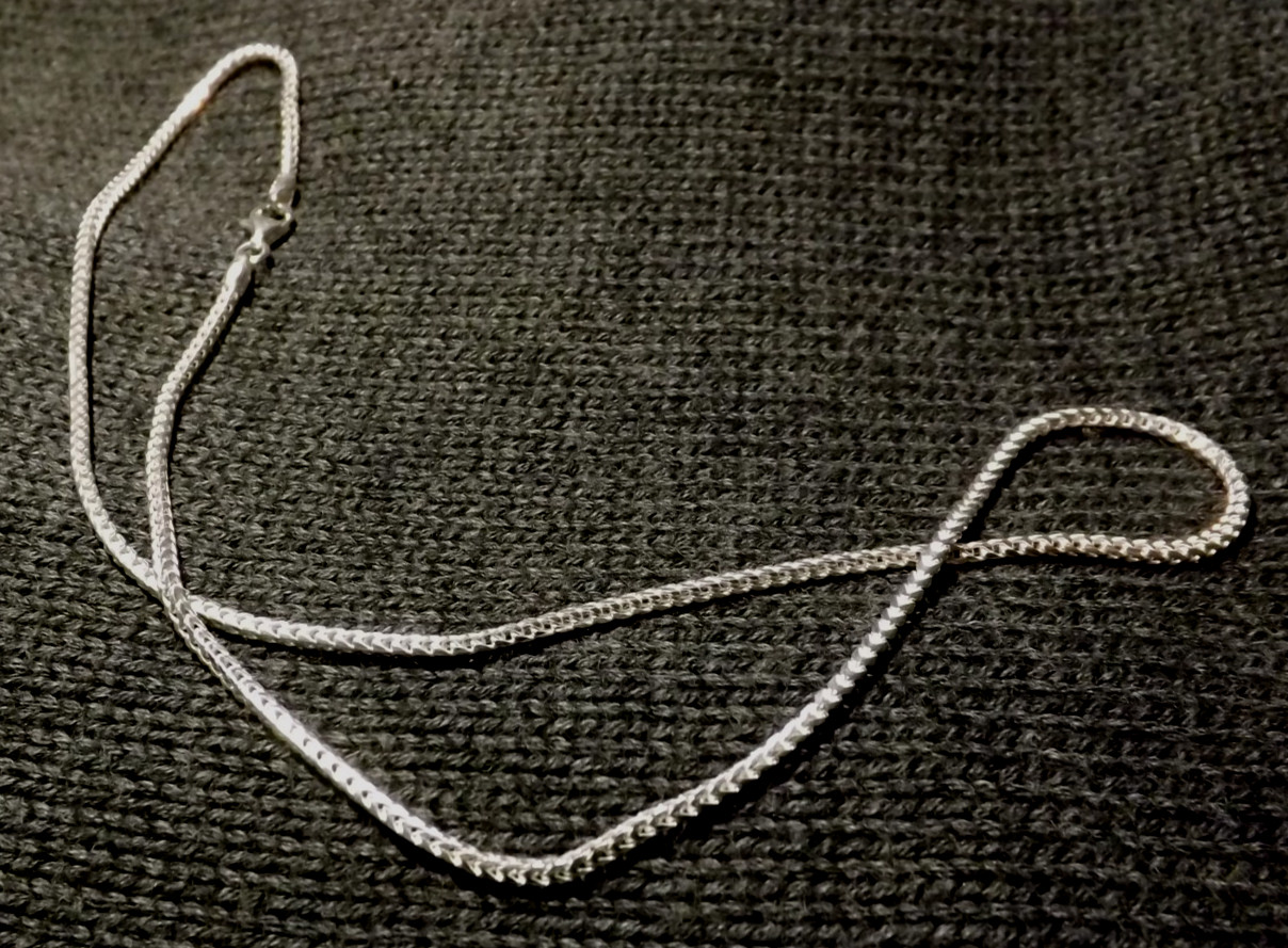 16″ Italian Solid Sterling Silver Franco Link Chain Necklace 925 Silver Chain