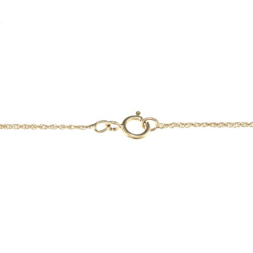 10k Yellow Gold Emerald-Cut Smoky Quartz and Diamond Halo Pendant Necklace