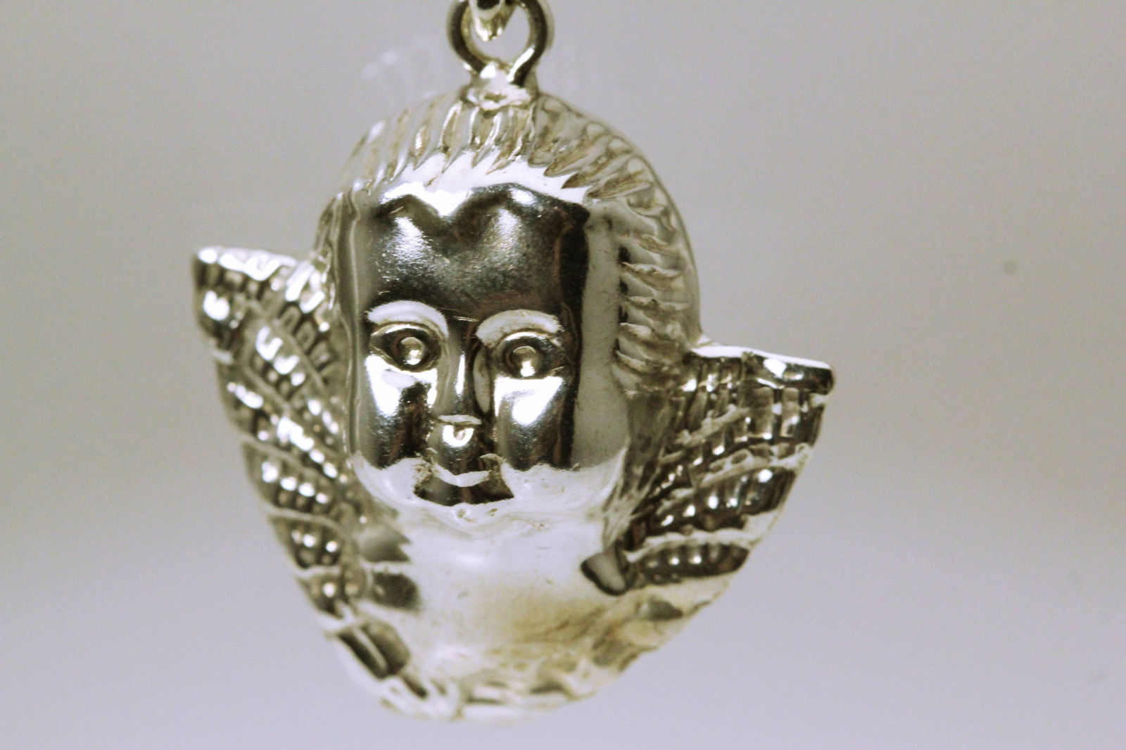 925 Sterling Silver Cherub Angel Pendant or Ornament 4.3 Grams (PEN8665)