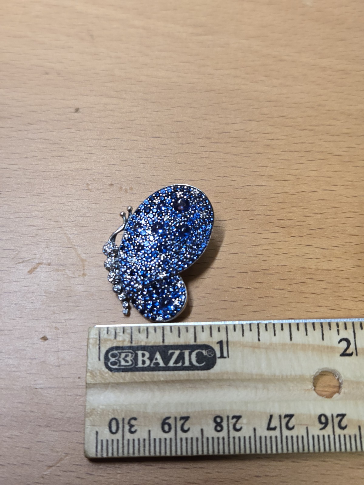 Pandora Blue Pave Butterfly Brooch Pendant S925 ALE Sterling 697996NCB