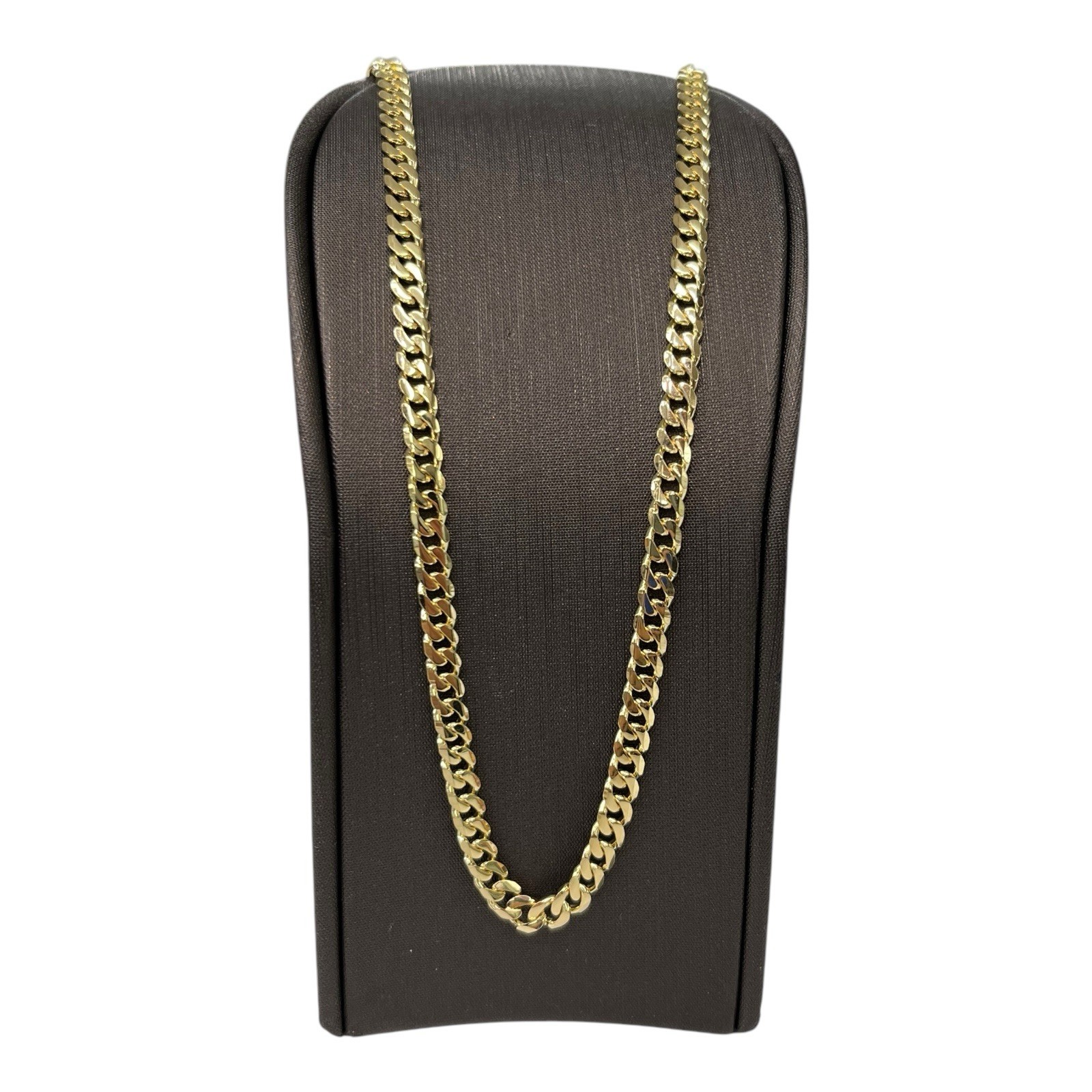 9ct 9k Yellow Gold Curb Cuban Link Chain Necklace 20.77 Grams 52cm. Brand New