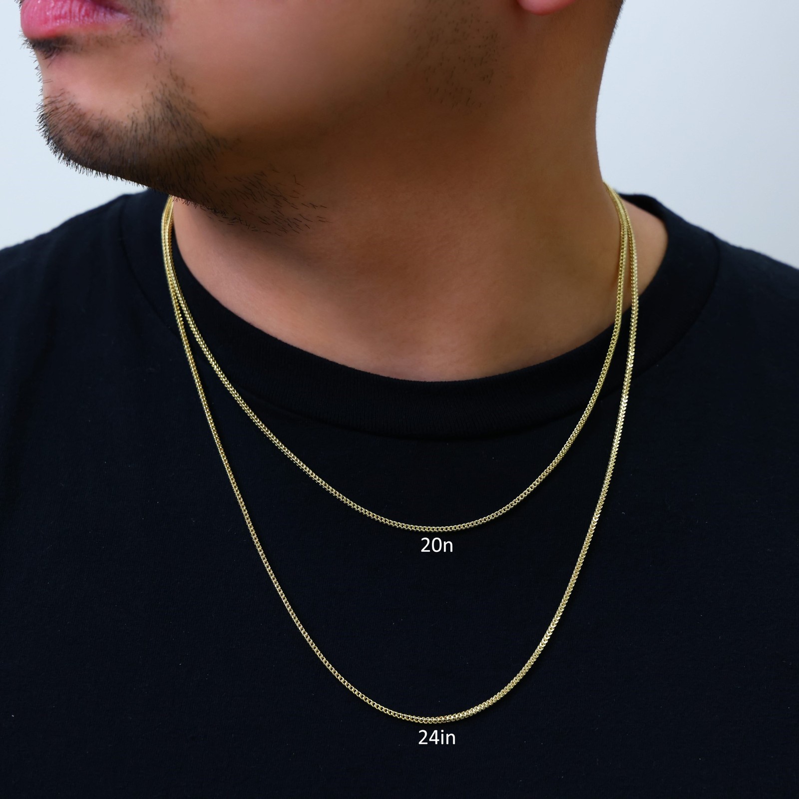 10K Yellow Gold 2mm Franco Box Wheat Foxtail Chain Necklace Mens Womens 16″- 30″
