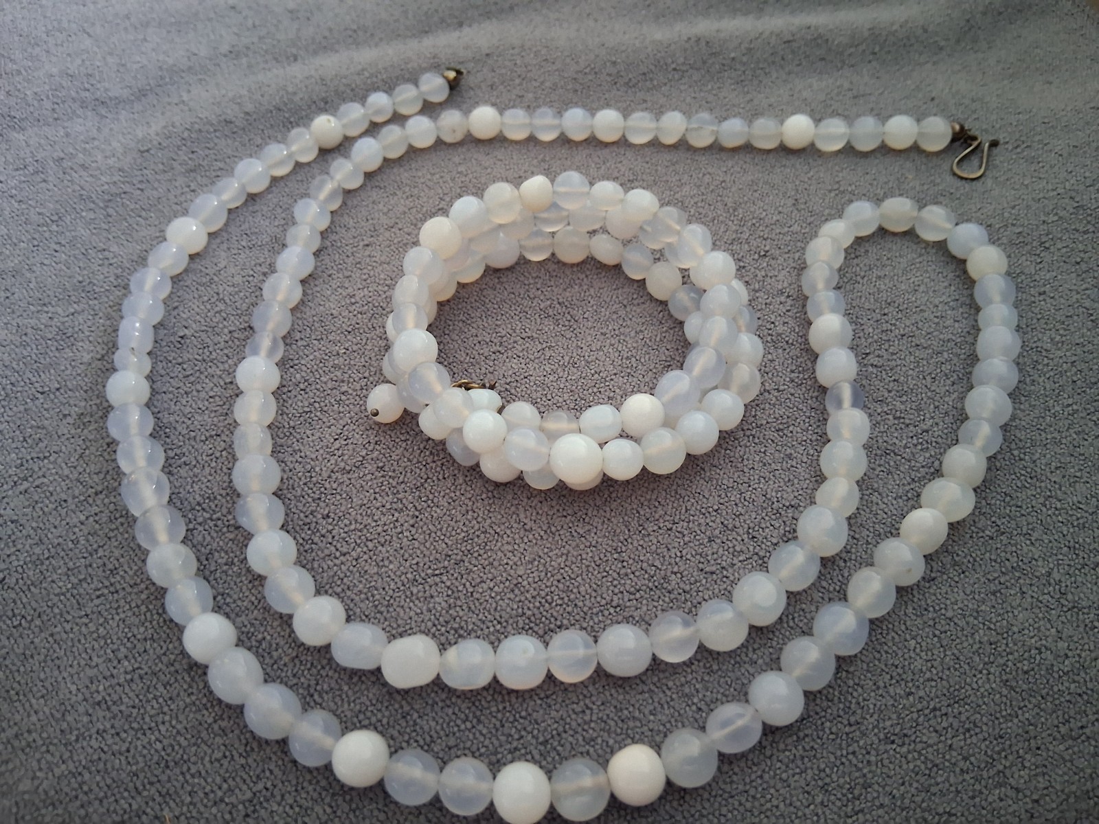Jay King -Blue Lace Agate – Necklace and Bracelet – Excellent Condition