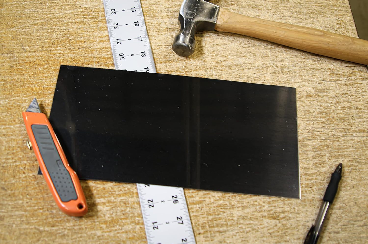 Stainless Steel Sheet 0.018In Thick 6X12 Craft Metal Strip Rectangular
