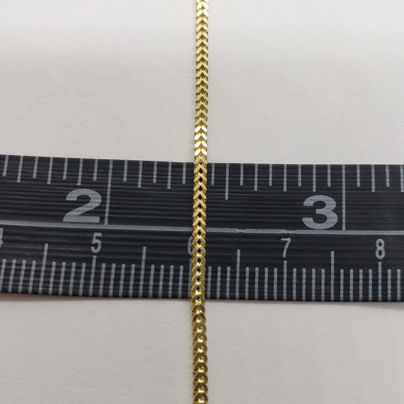 10K Hollow Yellow Gold Franco Box Link Chain Necklace Men Women 1.5mm 16-30″