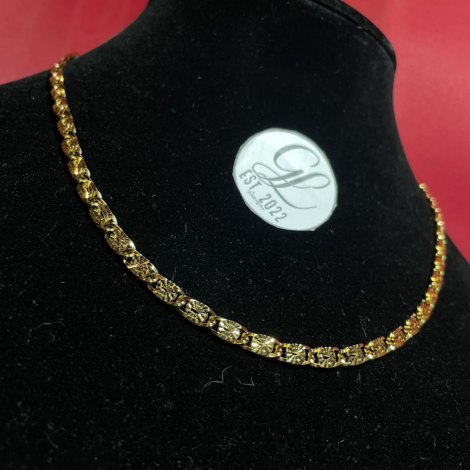 14K Yellow Gold Filled Tarnish-Resist 18” 4mm Wide Paper Clip Chain Necklace