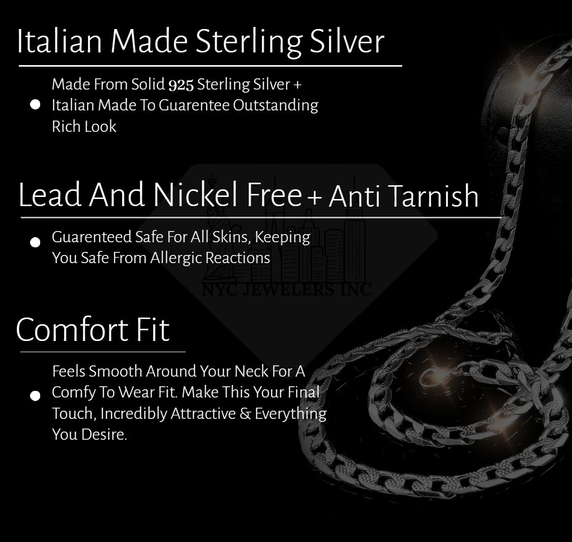 Italian Solid Sterling Silver 2MM Box Link Chain Necklace 925 Silver Chain