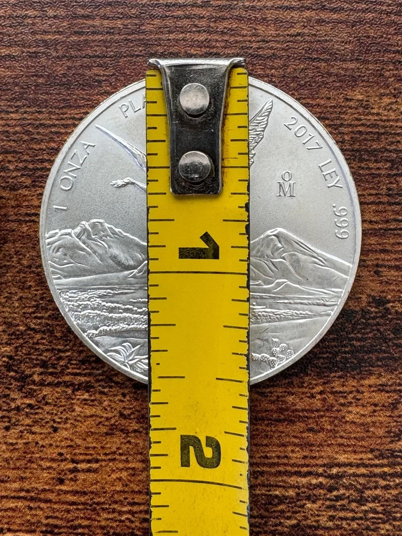 925 Silver Bezel 39-40mm Coin Frame Pendant Round Holder Necklace Empty Setting