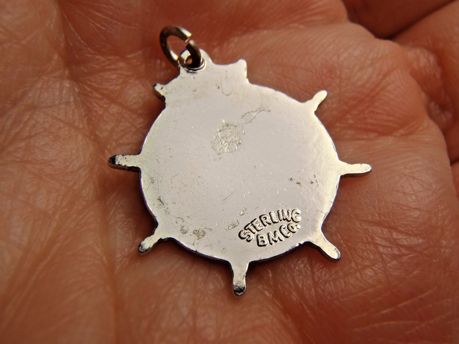 Welland Canal 150th Anniversary Sterling Silver Enamel Charm from 1979 Free Ship