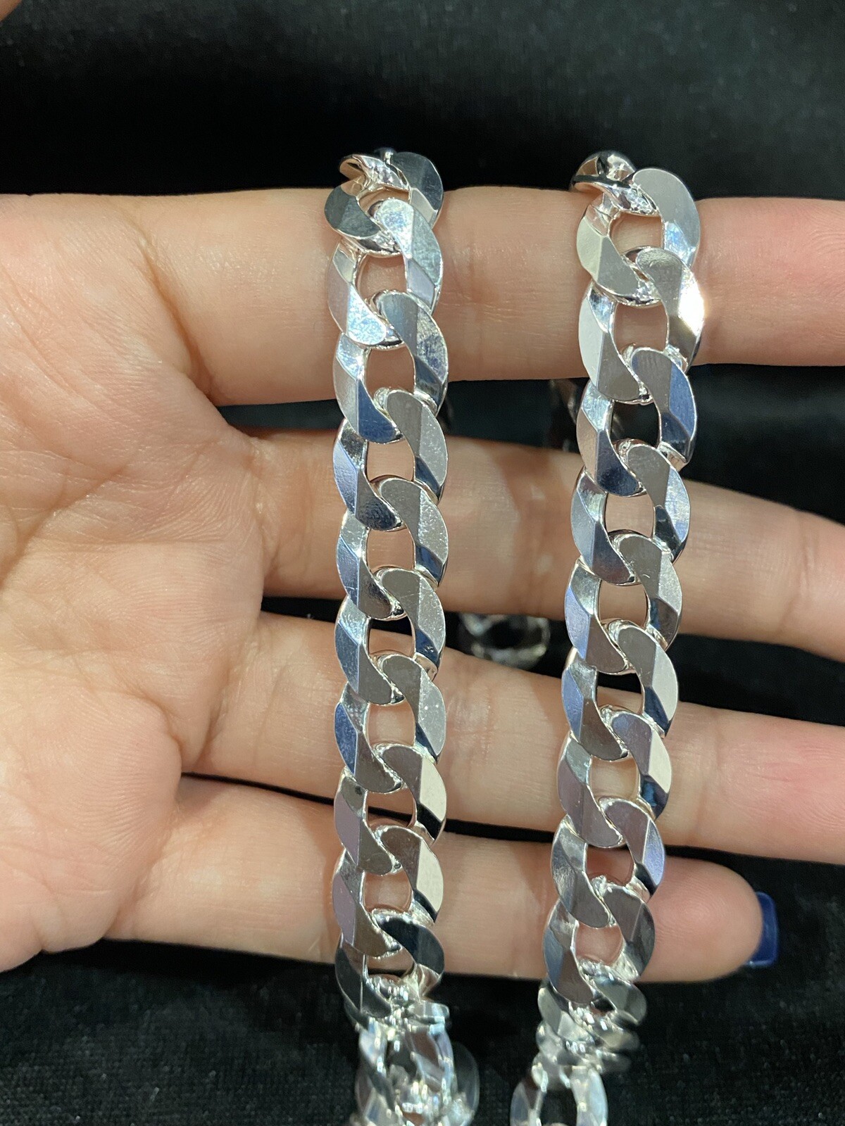 .925 Sterling Silver Men’s Male Womens Curb Cuban Link Chain Necklace 28″ LONG