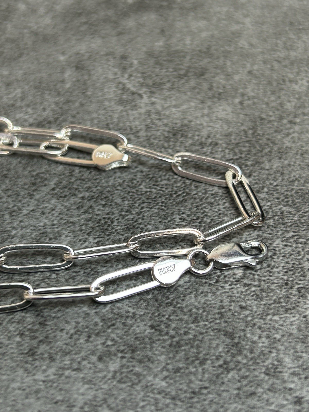 19” 925 Silver Content Paperclip Chain Necklace Luxury Style 5mm