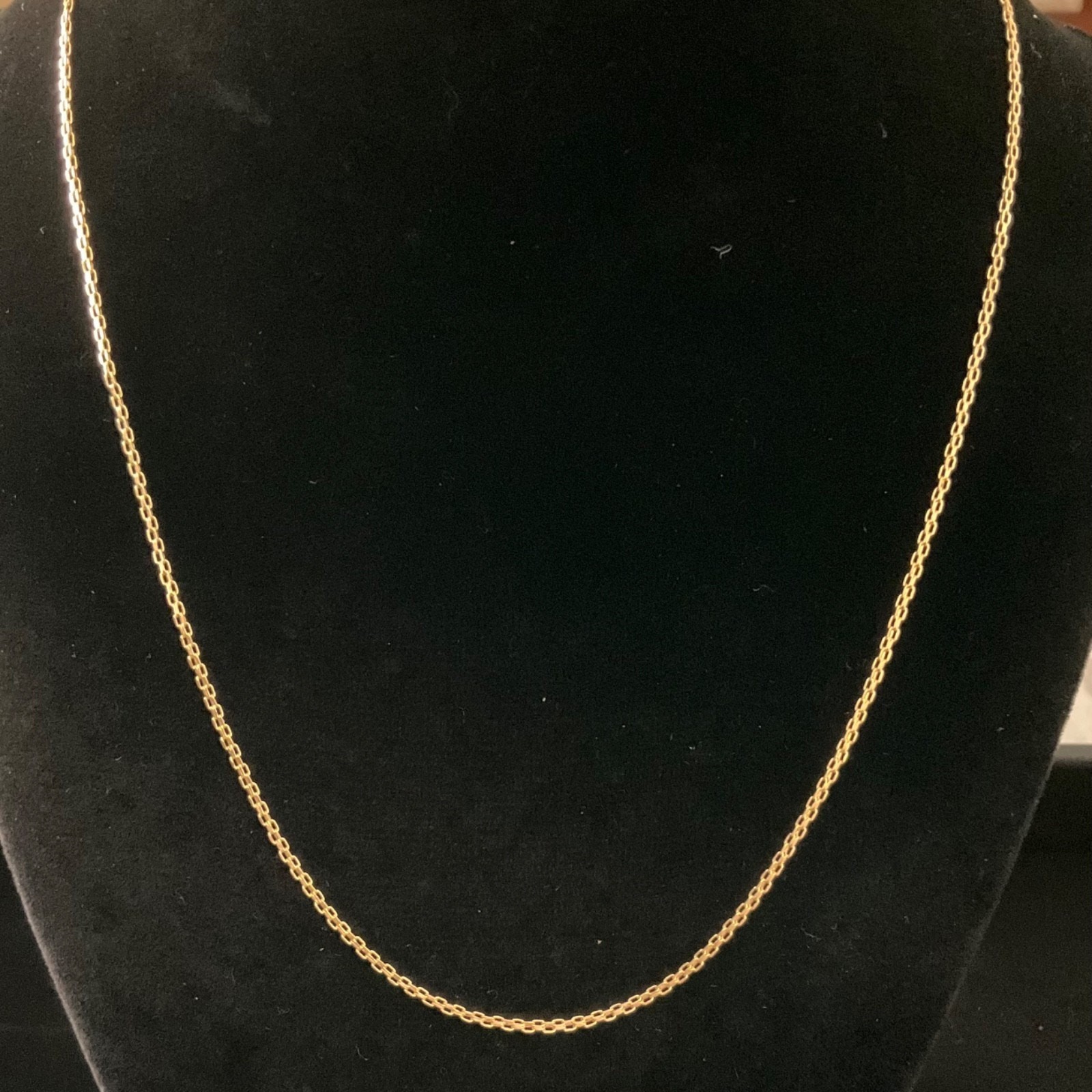 10K GOLD BISMARK CHAIN NECKLACE 22in, 2mm, BRAND NEW (Item# 212)