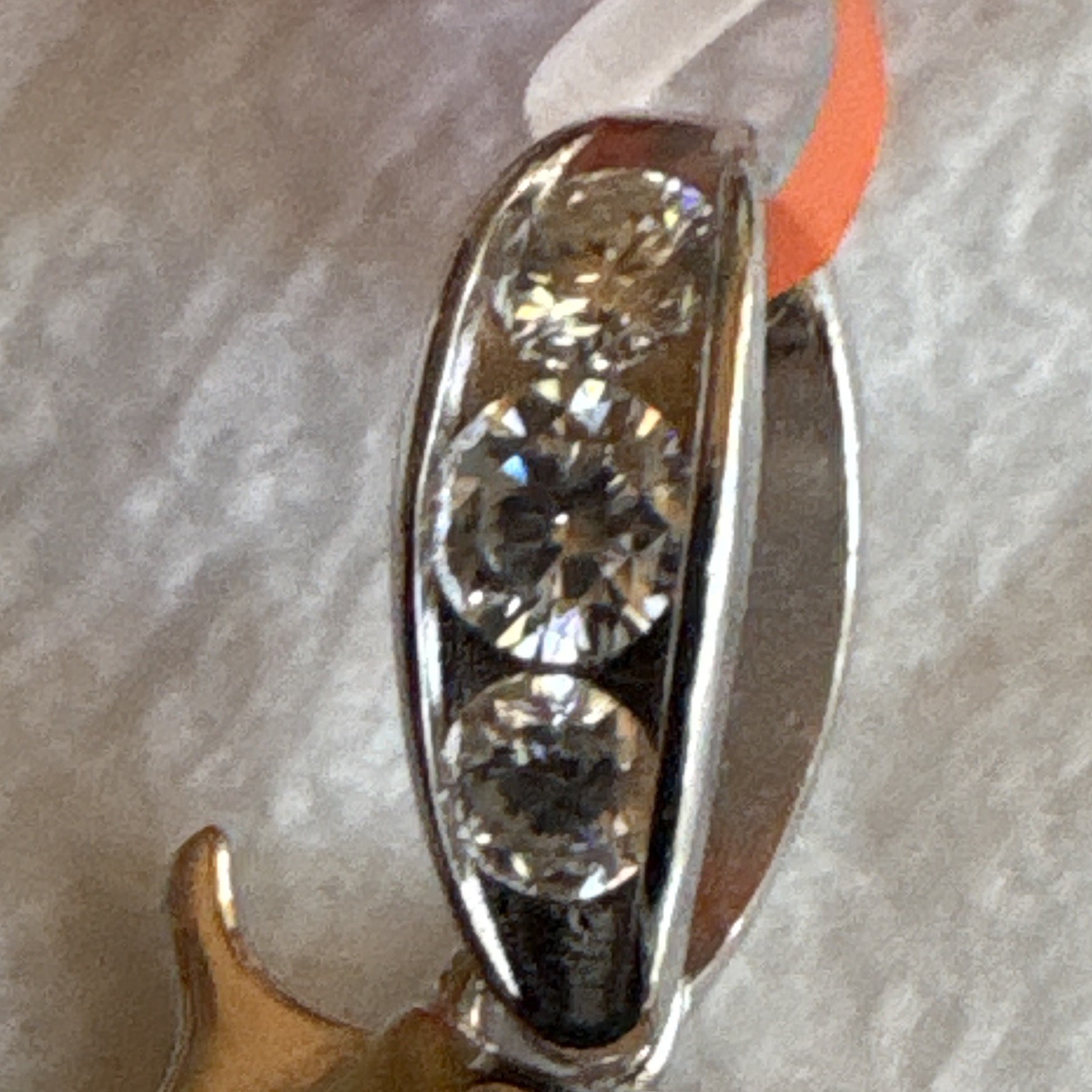925 Sterling Silver Moissanite Revolver Gun Pendant Baguette Clear 2.00 ctw