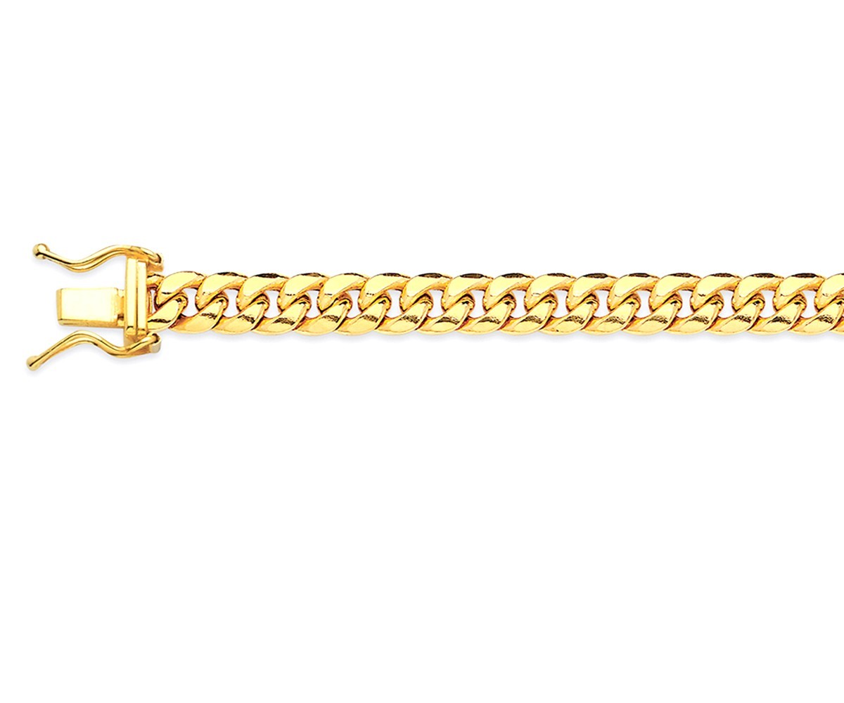 10k Yellow Gold 3mm-9.5mm Miami Cuban Chain Necklace Bracelet Size 7″-30″ Hollow