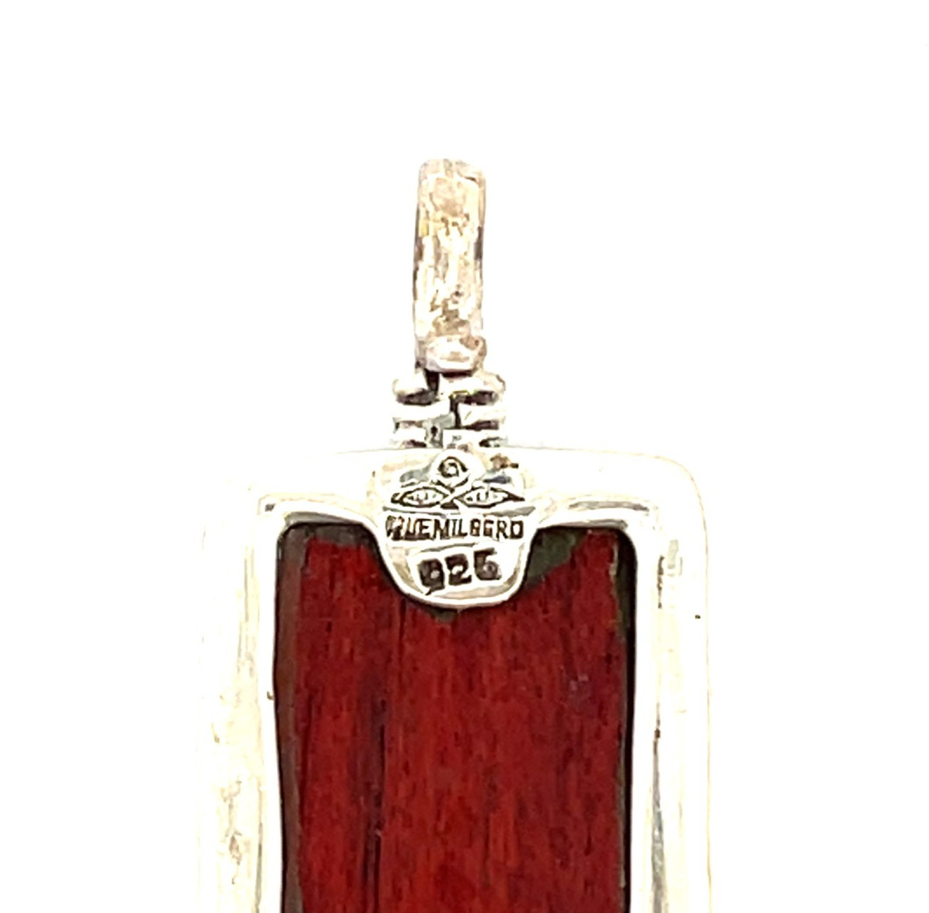 Que Milagro 925 Sterling Silver Religious Photo Cross Enhancer Pendant – V079