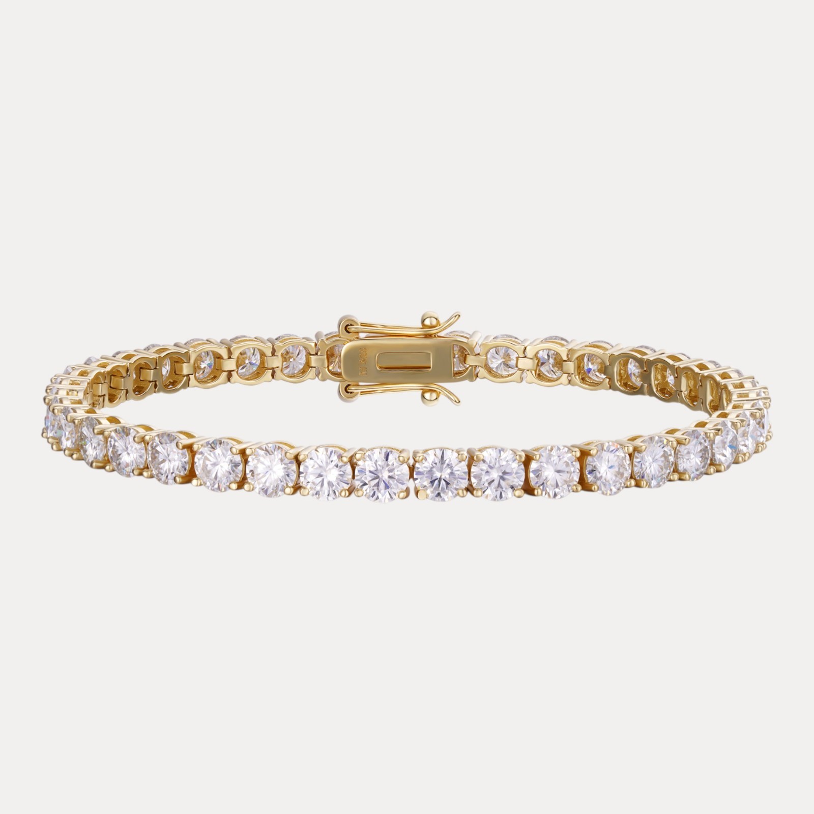 5mm Tennis Bracelet – Moissanite Or CZ – 925 Silver or 14k Gold/Rose Vermeil
