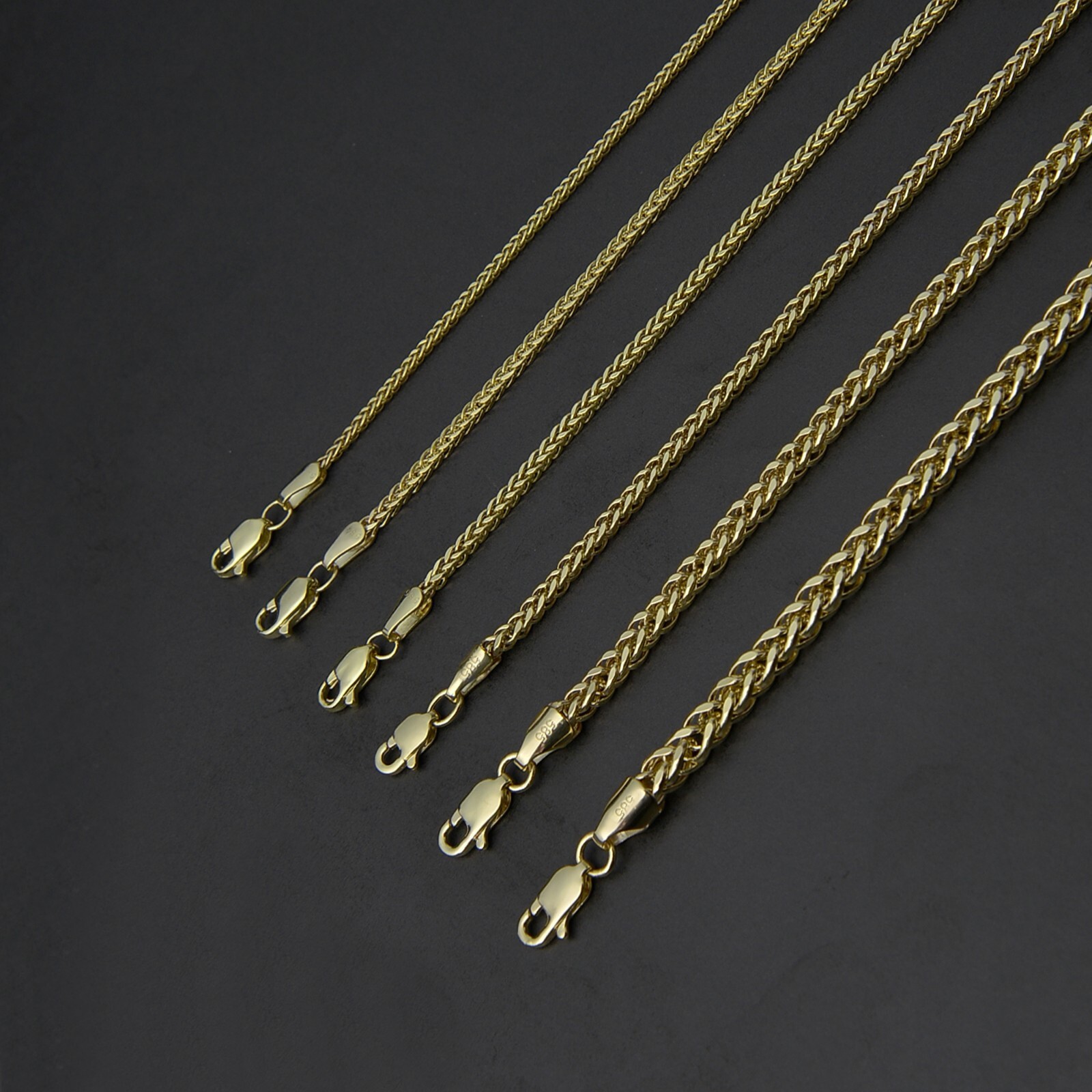 14K Gold Spiga (Wheat) Chain Necklace