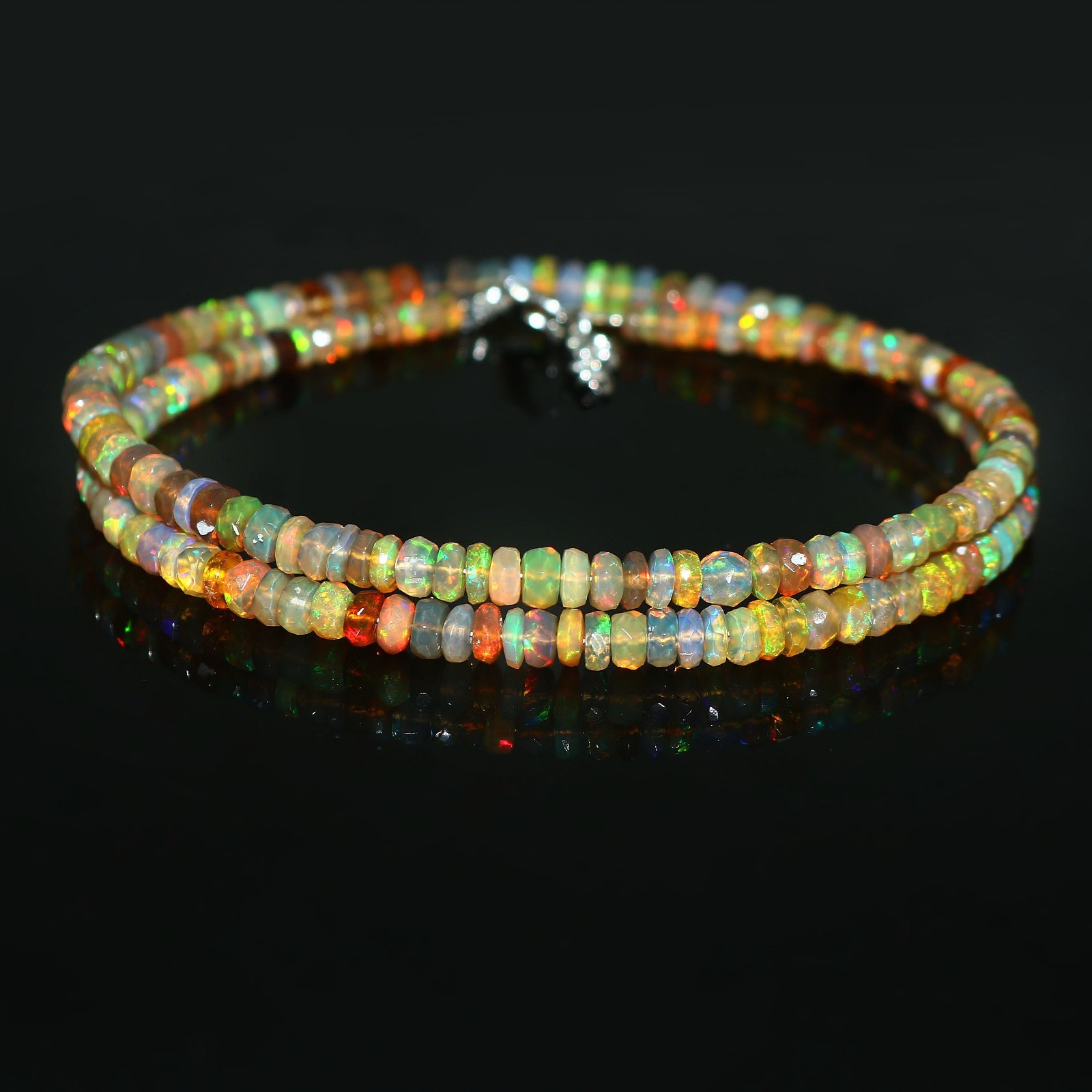 Special Sale Opal Beads Handmade Jewelry Rondelle Opal beads Gift For Mom
