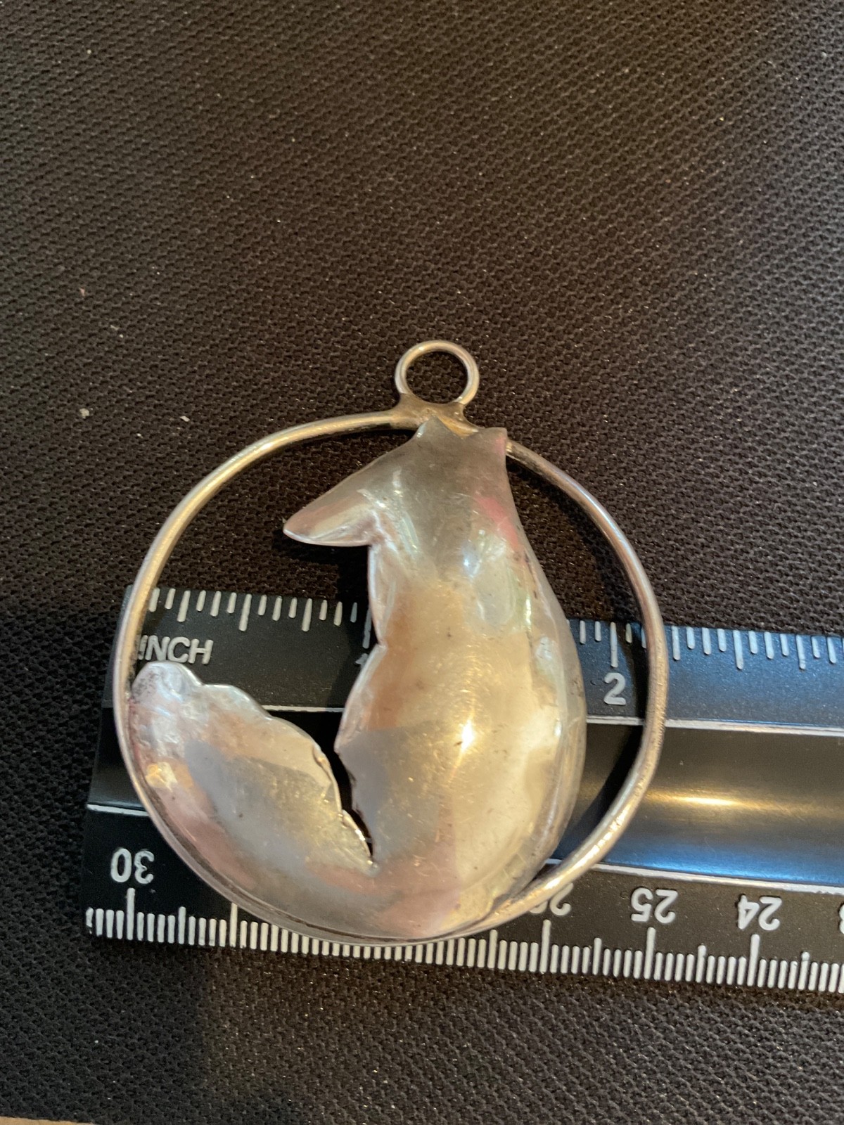 Ed Gray Metal Sculptor Sterling Silver The Little Fox Pendant 198/300