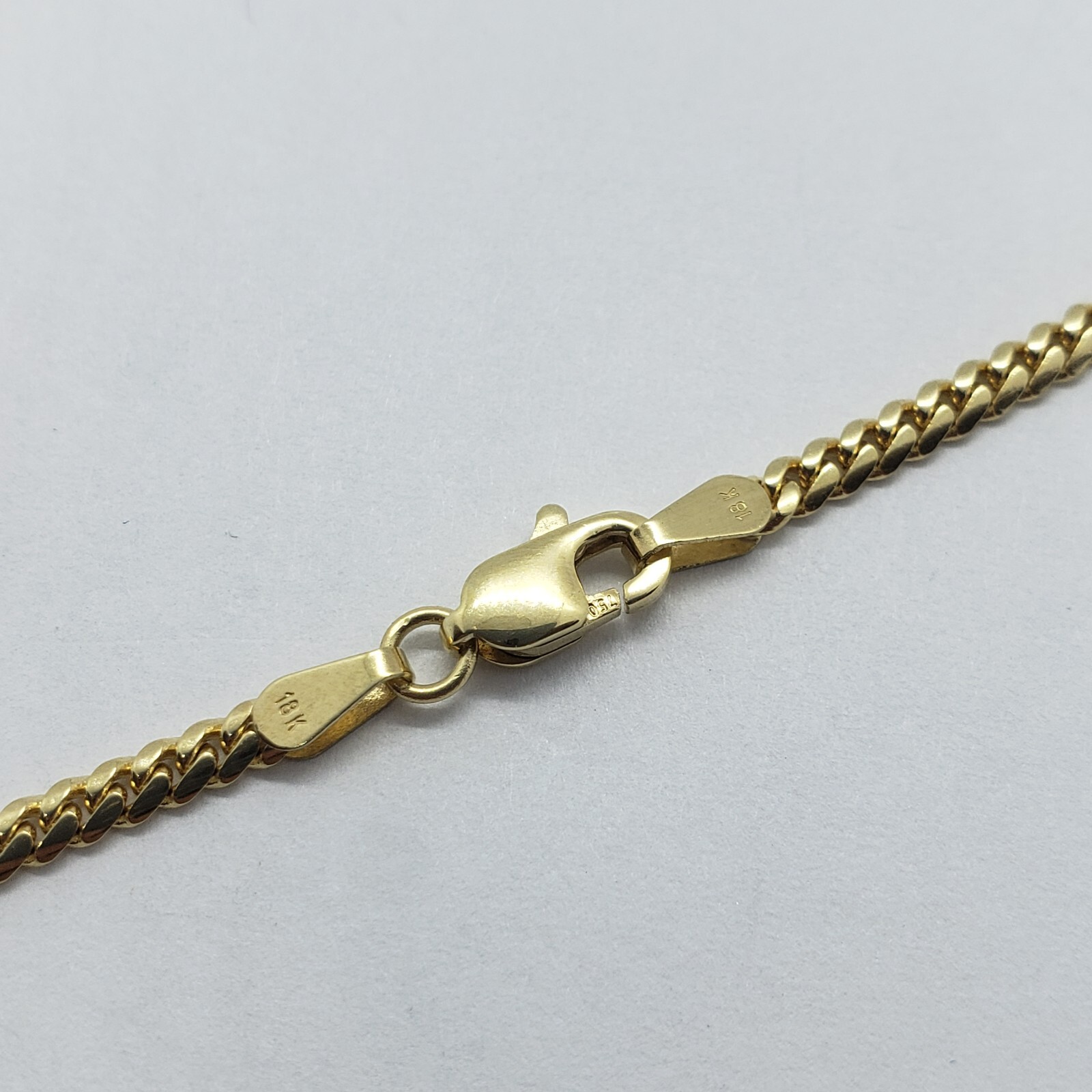 18K Solid Yellow Gold Miami Cuban Link Chain Necklace Men 2.5mm-4mm Size 18″~24″