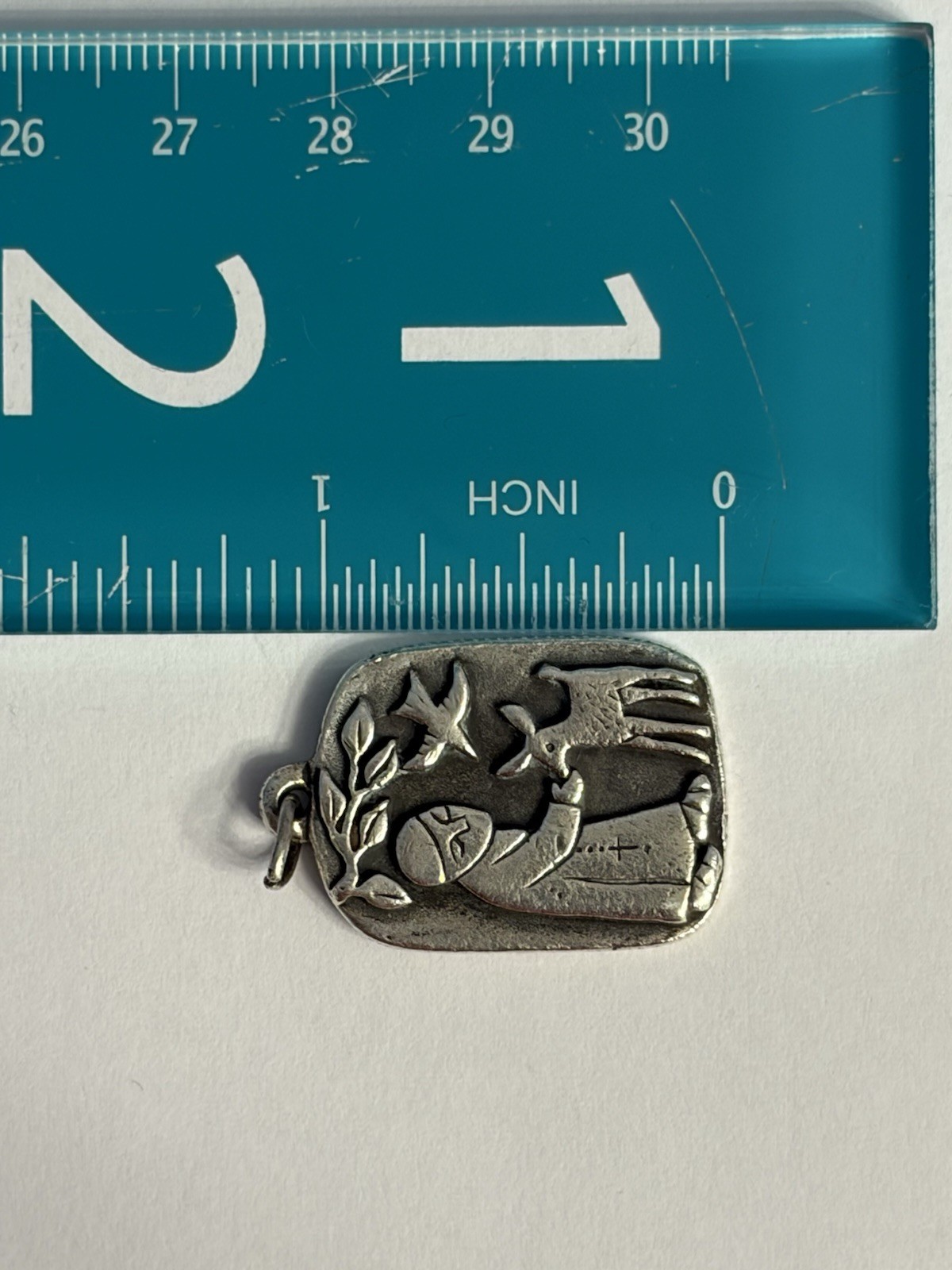 Retired James Avery St. Francis Loves The Animals Pendant Sterling Silver 925