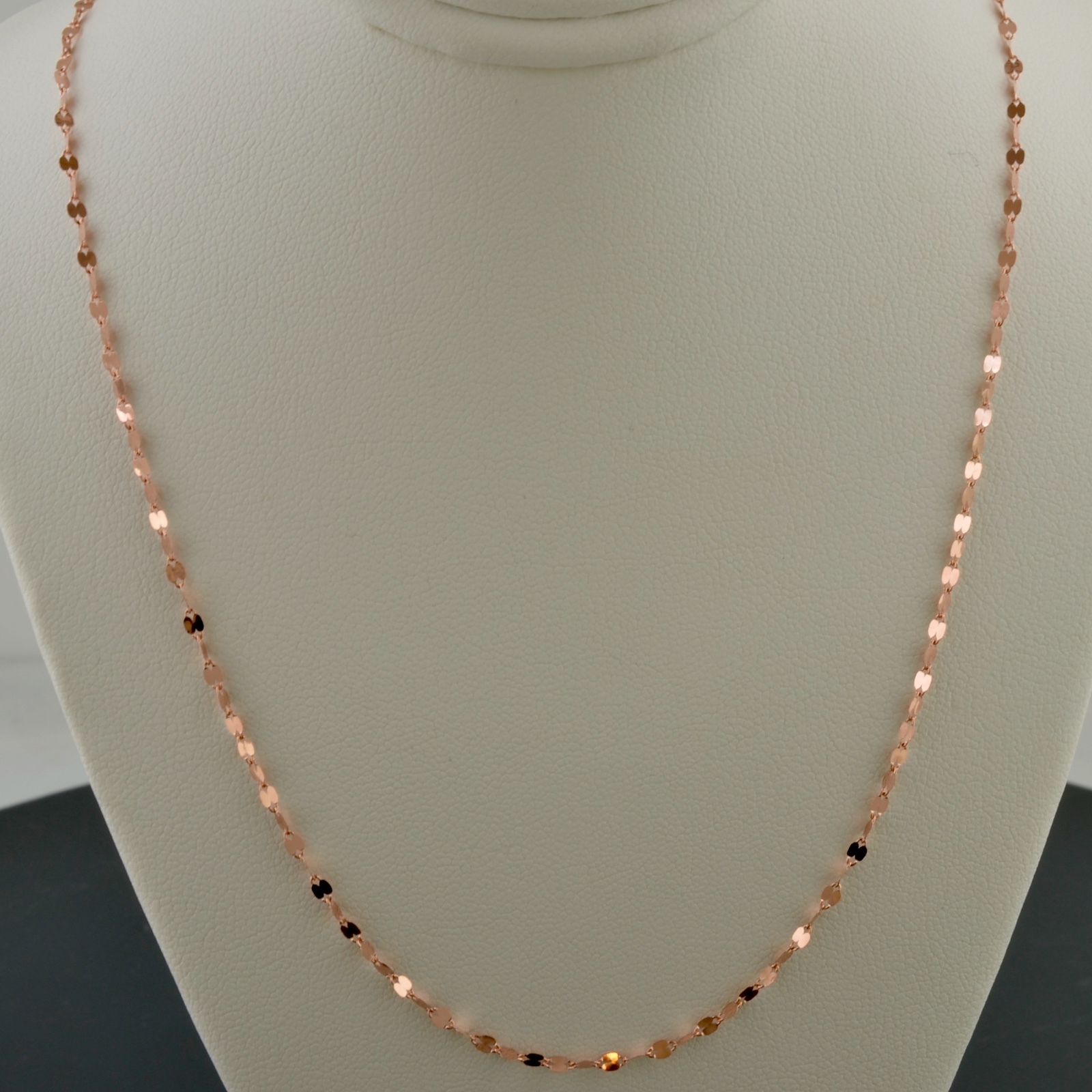 10K ROSE GOLD 1.9MM POLISHED MARINE LINK NECKLACE