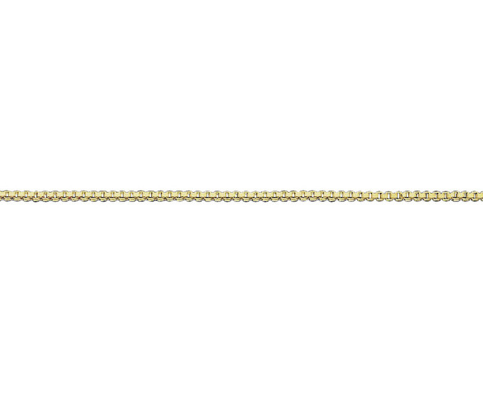 9ct Yellow Gold 1mm Box Venetian Link Chain 30″ / 75cm Chain (G53V)