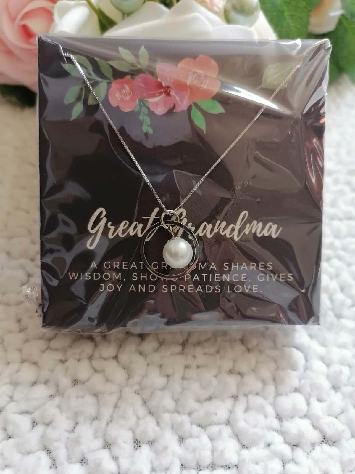 Great Grandma Necklace 925 Sterling Silver Best Gift for Mothers Day Or Birthday