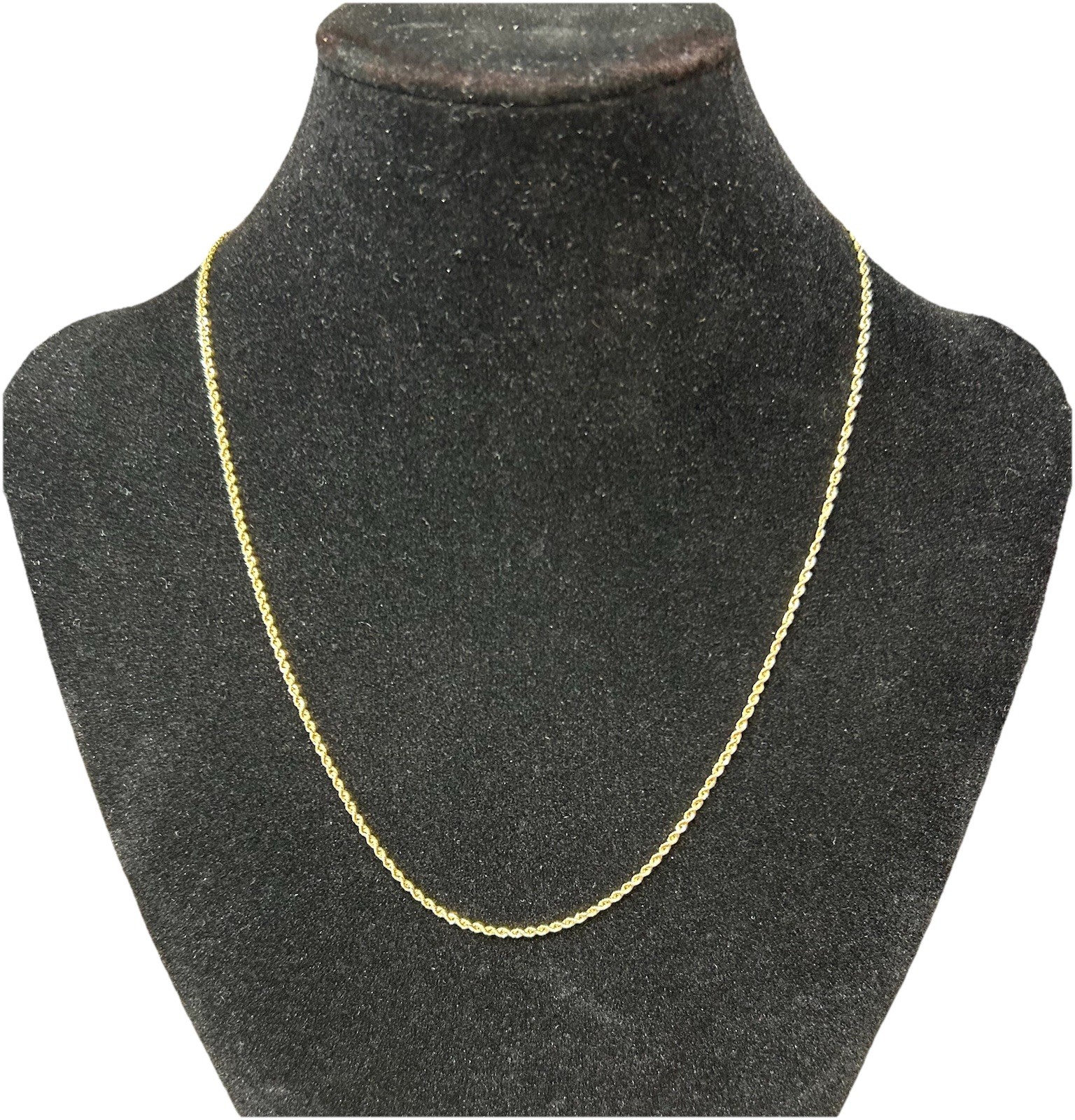 YELLOW GOLD 14K 19″ 1.5MM ROPE NECKLACE 1.31 GRAMS