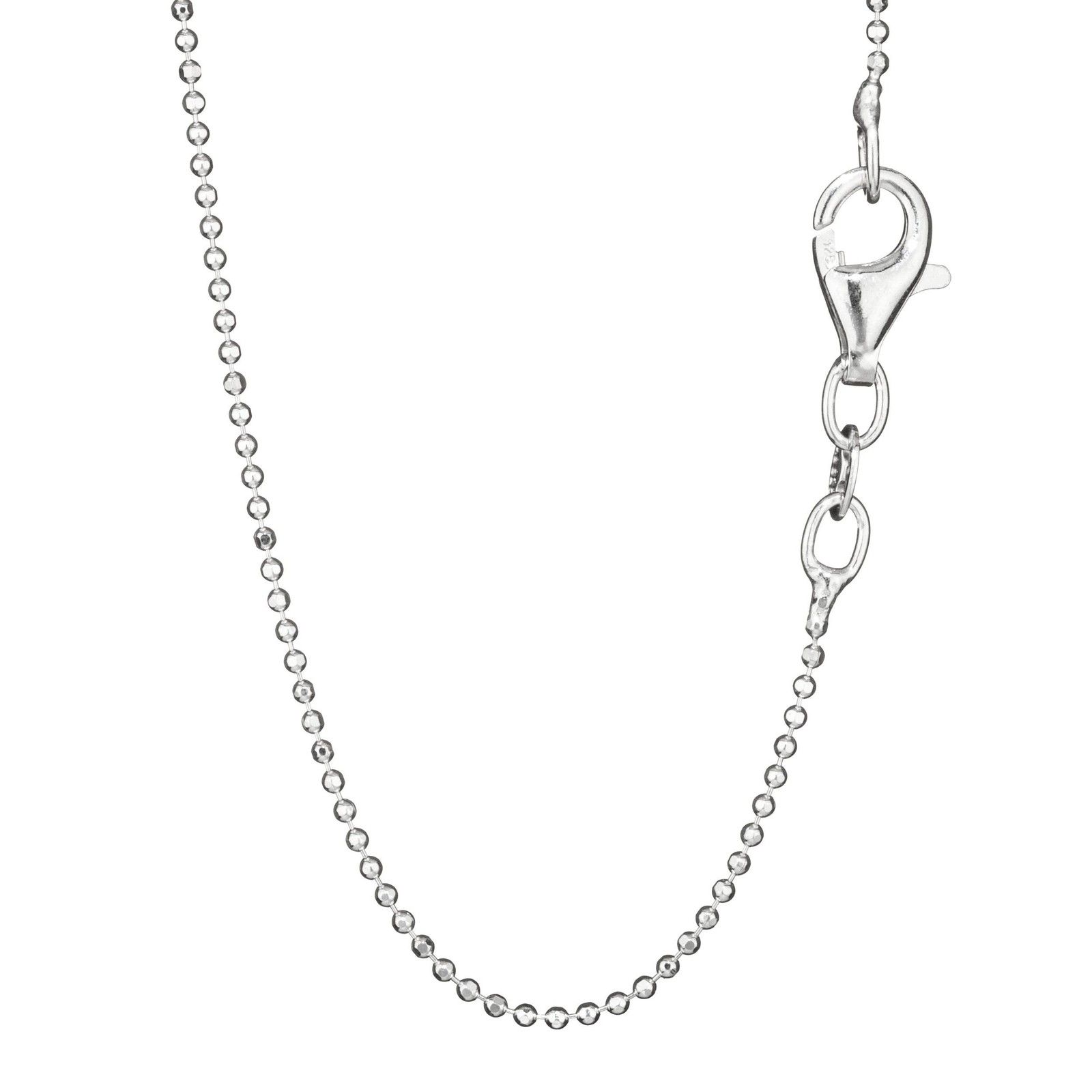 Necklace 70cm Ball Chain Diamond Cut 925 Sterling Silver Necklace 1mm Wide 8041