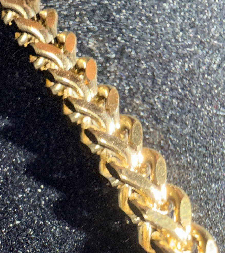 18k Yellow Gold Filled 22″ Franco Box Link Chain 4mm New