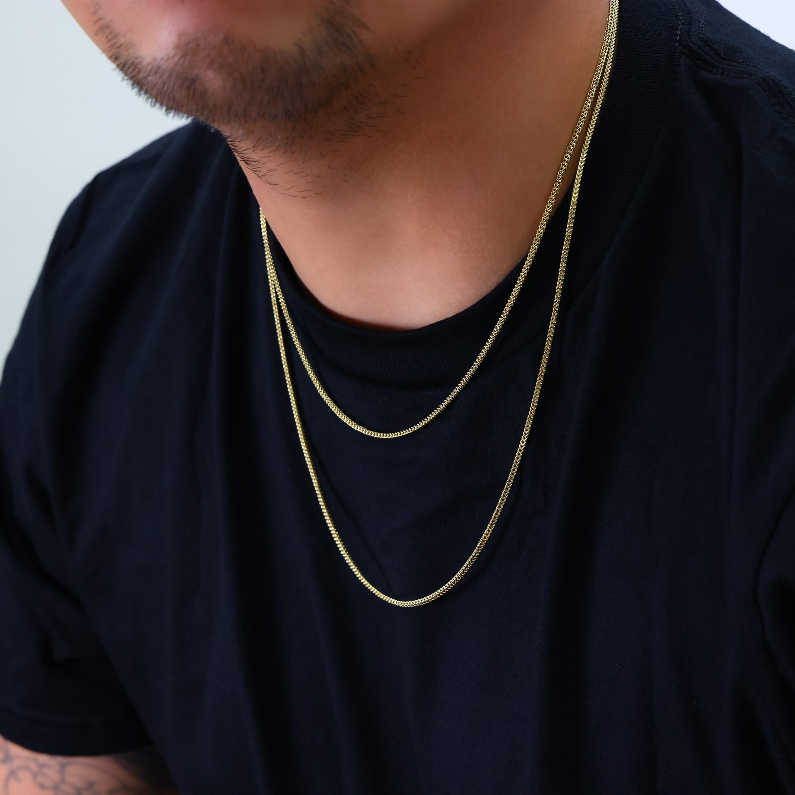 10K Yellow Gold 2mm Franco Box Wheat Foxtail Chain Necklace Mens Womens 16″- 30″
