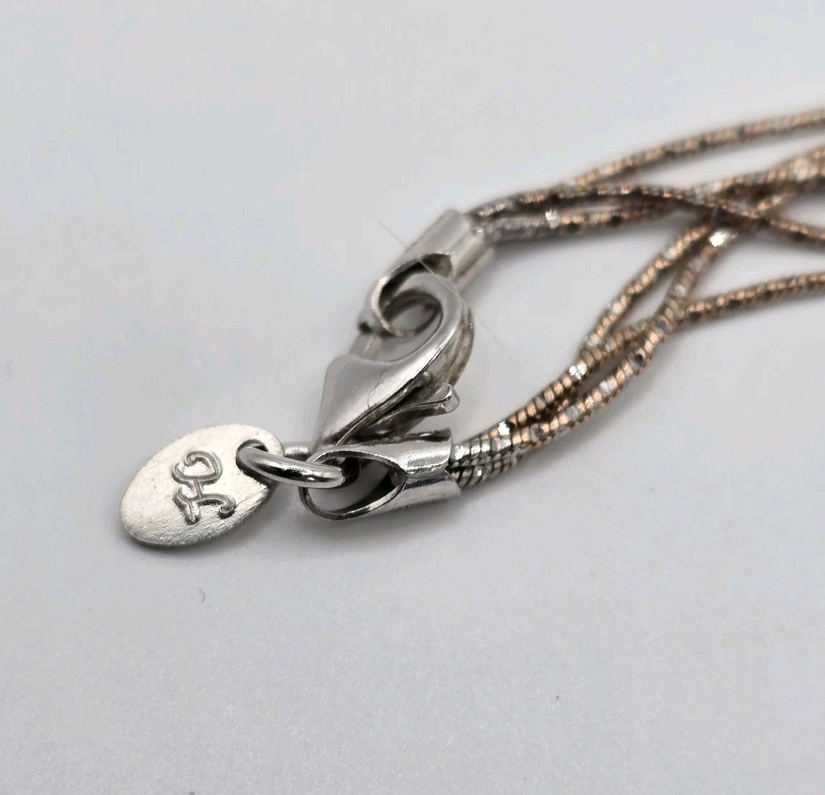 Honora 925 Italy Rose Gold Over Sterling Pearl Pendant Necklace 3 Strand 18″