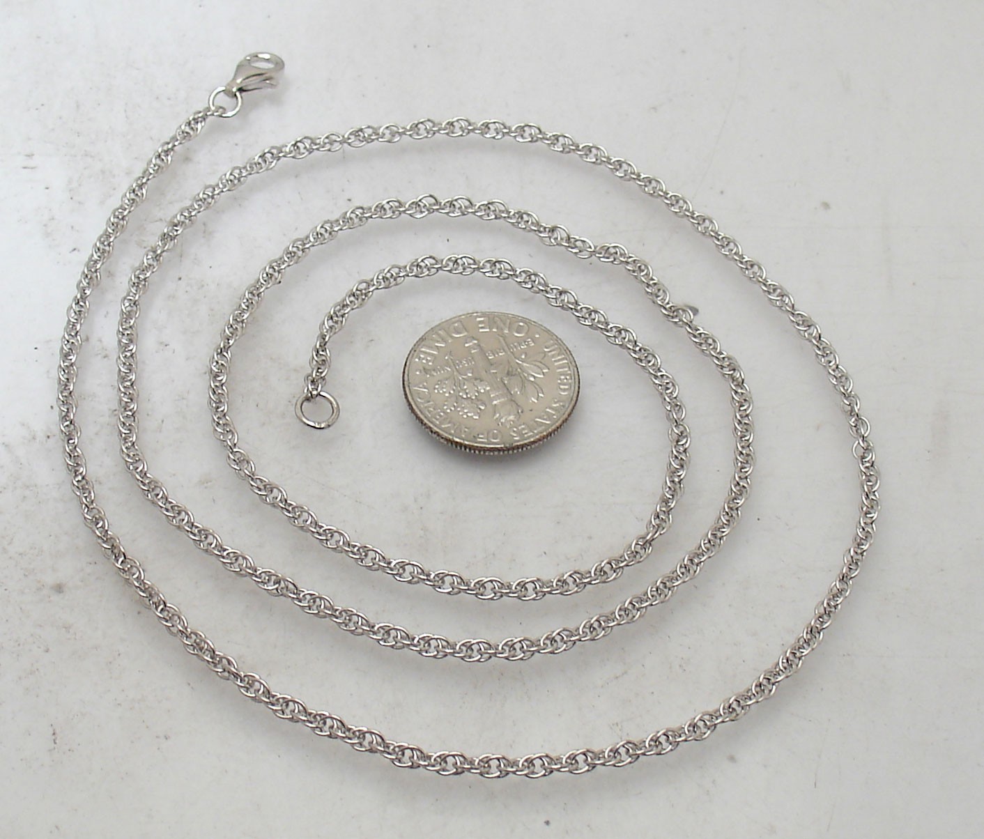 Technibond Twisted Oval Link Chain Necklace Anti-tarnish Real 925 Silver 18″ 24″