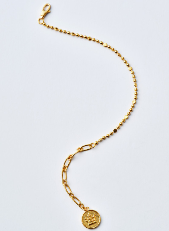 National Museum of Korea Golden Heritage of Silla 14K Gold Plated Crown Bracelet