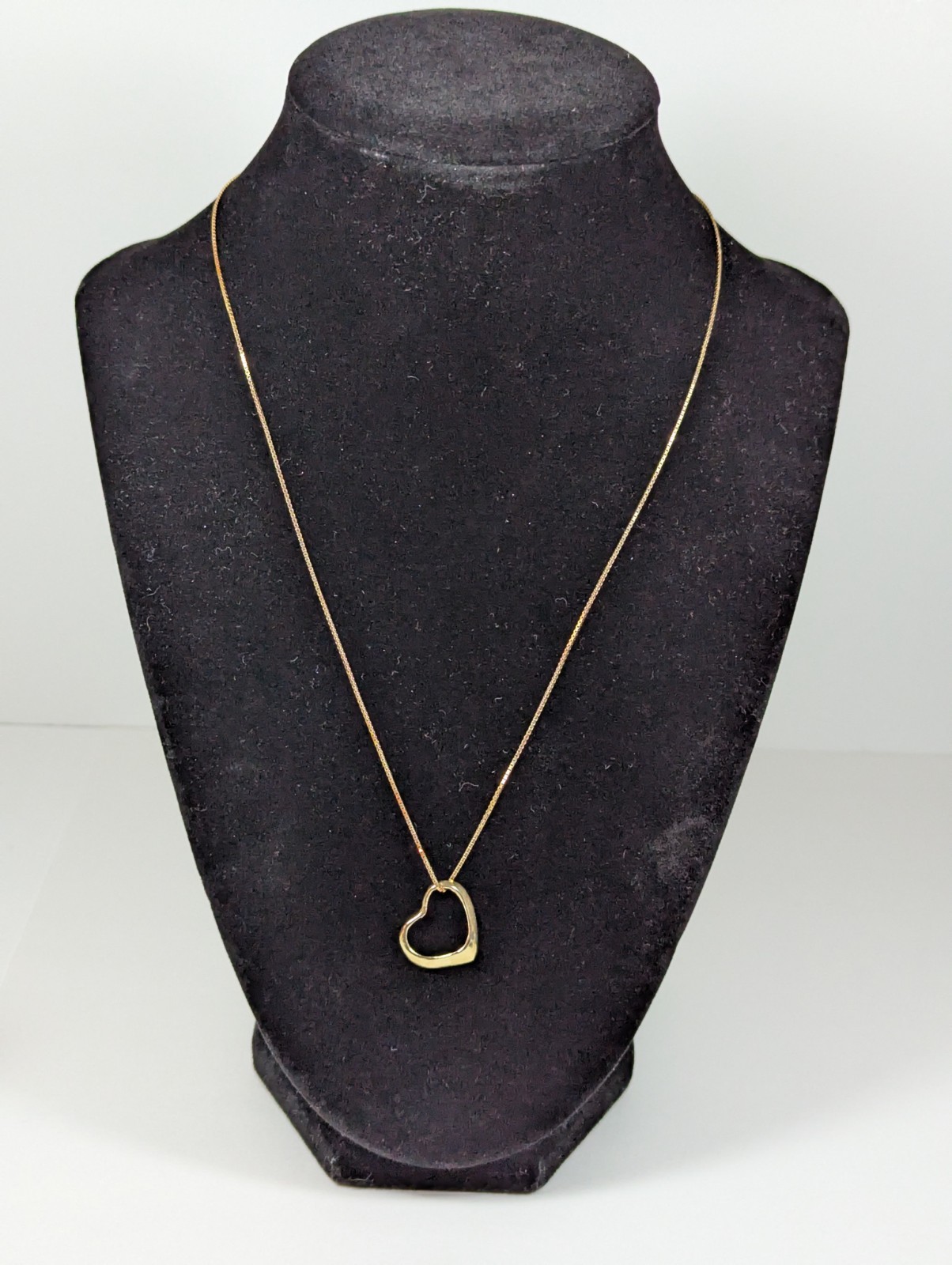 Vintage 14K SOLID Yellow Gold Heart Love Pendant Anniversary Charm Gift!