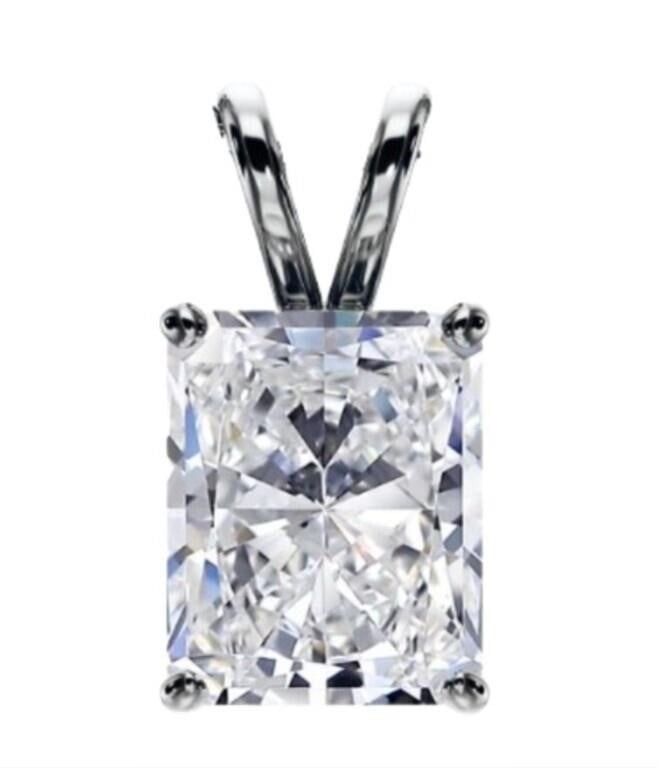 14k white gold 2.01 Carat diamond pendant