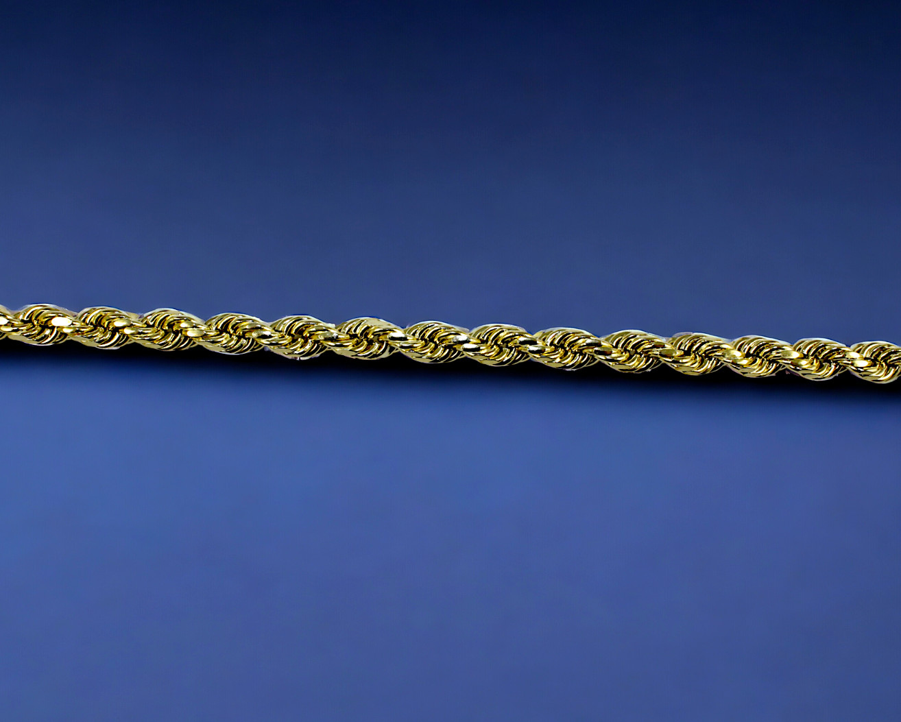 10K Yellow Gold Rope Bracelet Chain Diamond Cut Real Gold 2mm-10mm 7″-9″