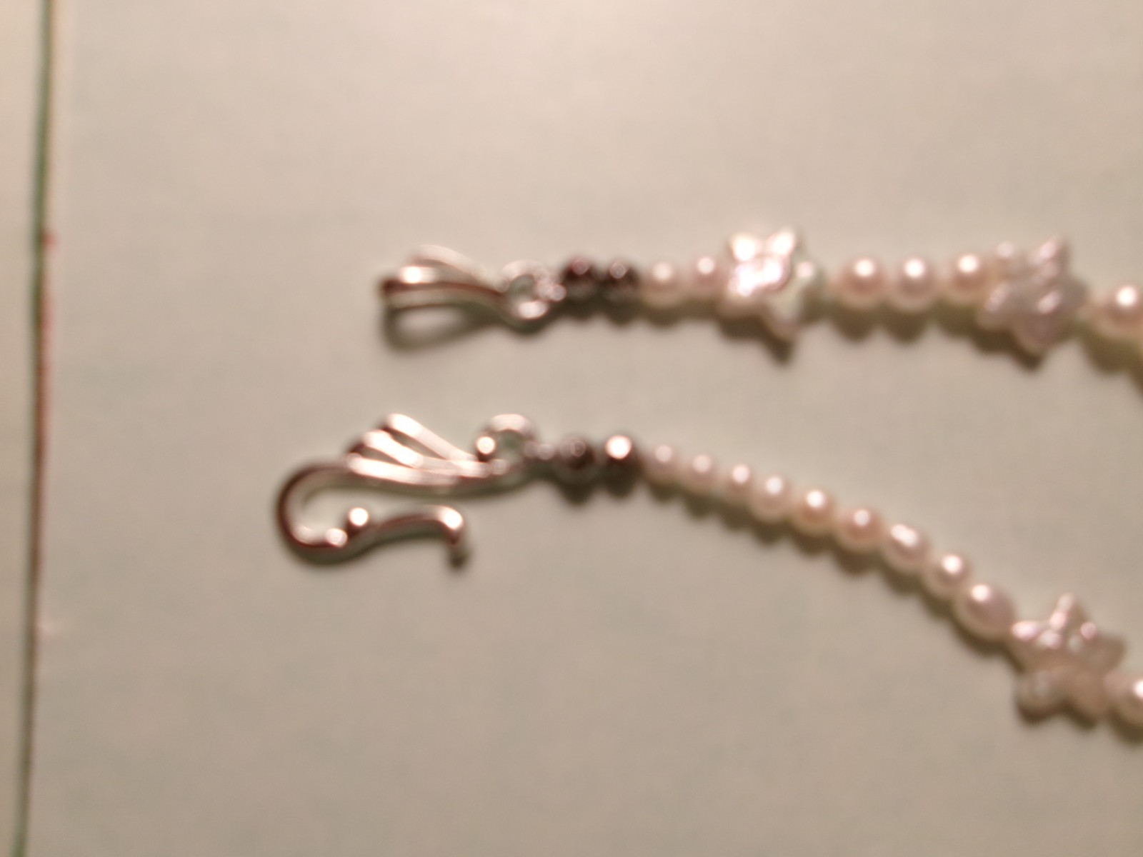 PEARL BRACELET WITH REAL PEARLS I MADE THIS ONE PINK TAMBOURINE
