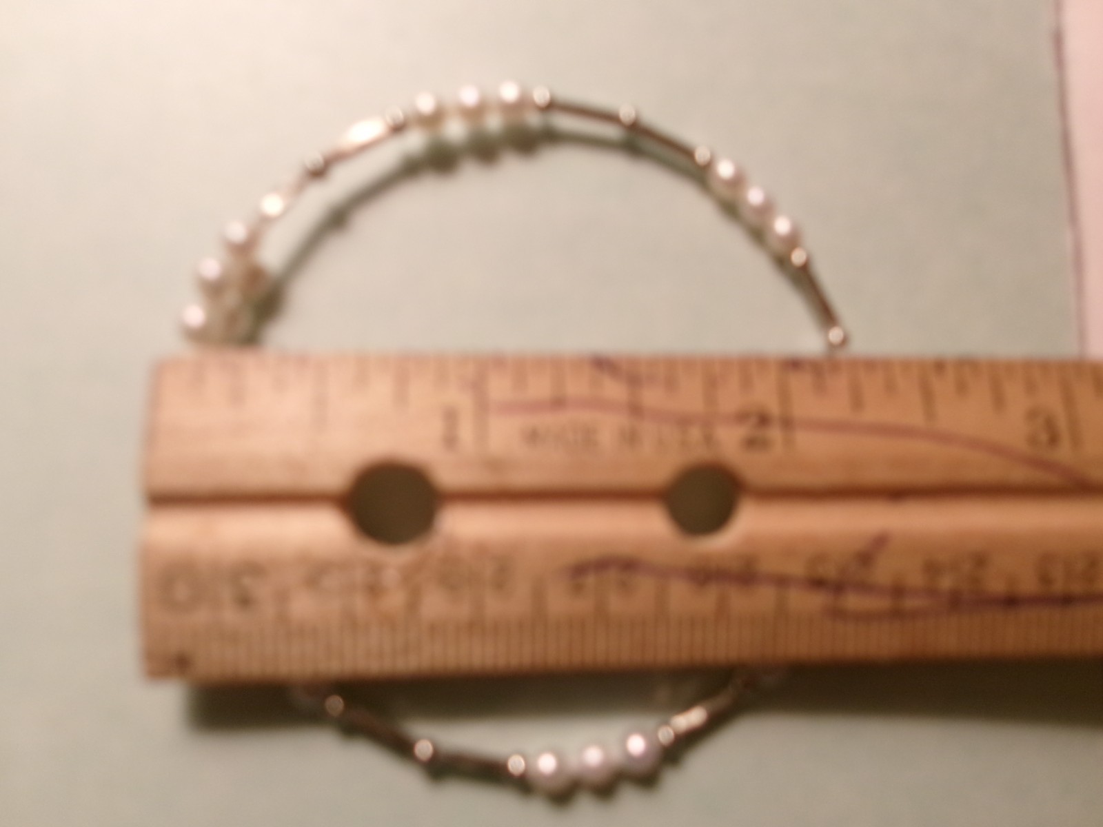 PEARL BRACELET FITS ALL ADU GOLD WIRE WRAP AROUND WRIST TINY PEARLS CUTE