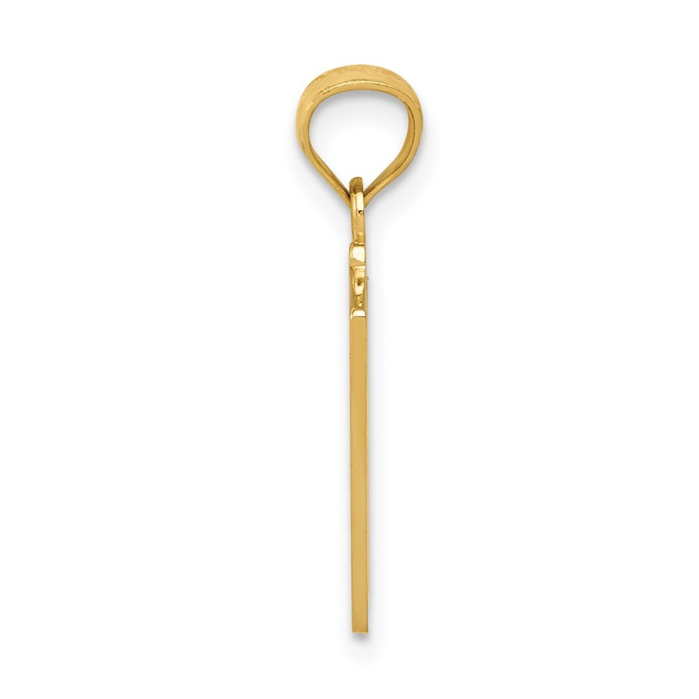 14k Yellow Gold All In! Ace Playing Cards Pendant