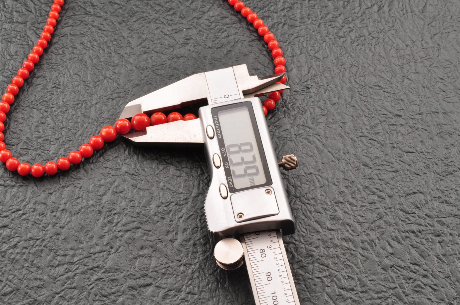 925 silver clasp red coral necklace with Certification (440mm (17.3in) 88.5ct).