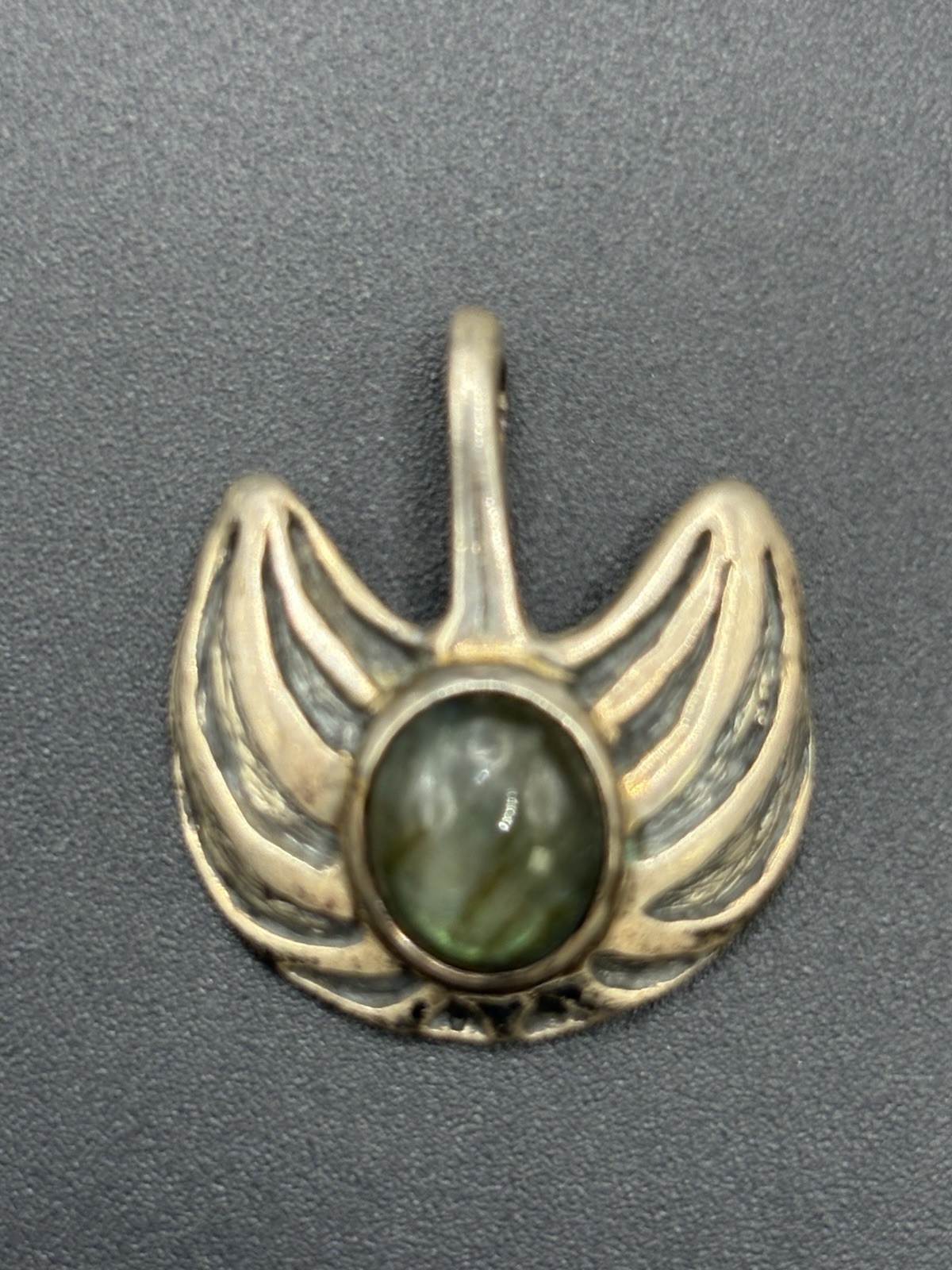 Vintage Sterling Silver Labradorite Pendant 9 Grams C30