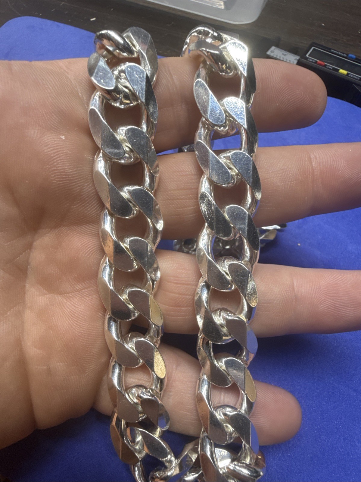 MONSTER 925 MENS STERLING SILVER 270g Heavy CURB LINK CHAIN Necklace 16mm