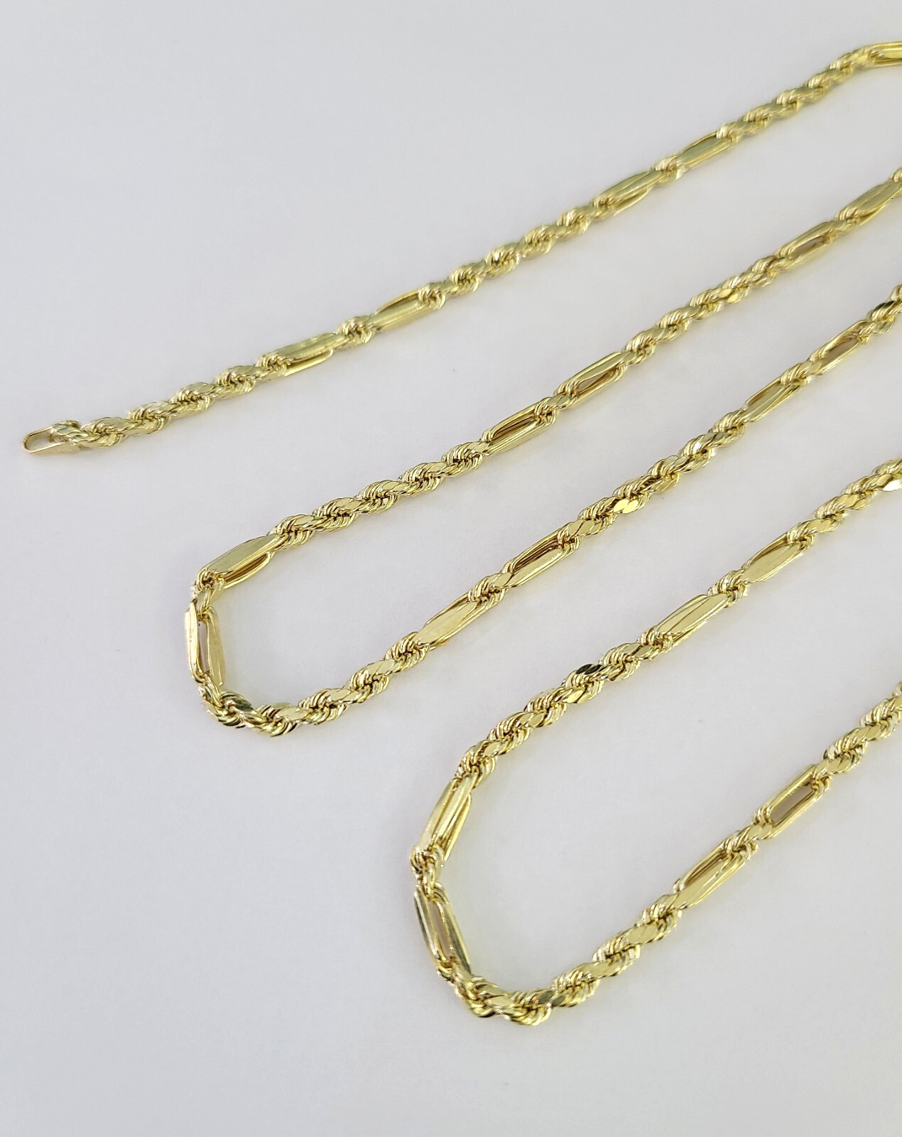 10k Gold Milano Rope Chain Necklace 24″ 3mm 10kt Yellow Gold REAL