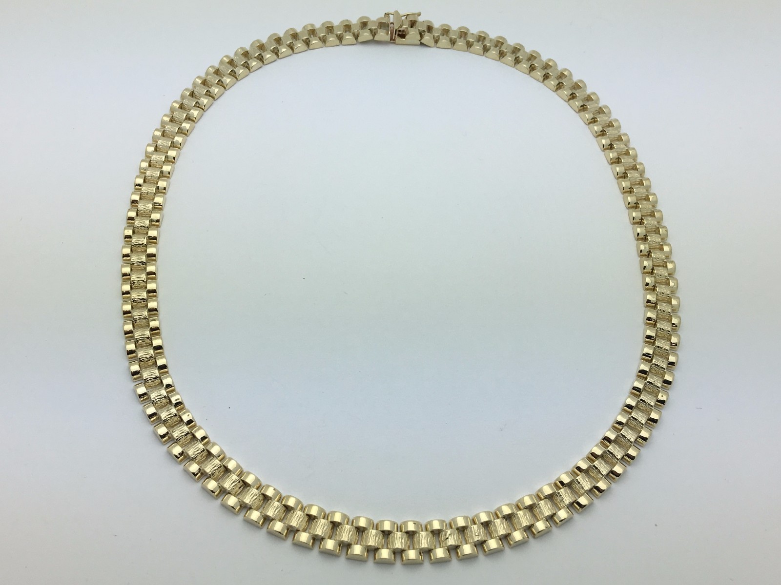Men’s 10k Yellow Gold Watch Link Chain Necklace 20″ 8.5mm 49 grams