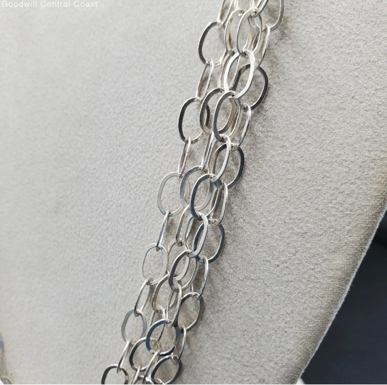 Sterling Silver 100″ LONG Artisan Cable Chain Necklace Belt Layer VERSATILE 925